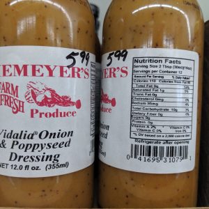 Vidalia Onion Poppy Seed Dressing 12 oz bottle - Image 3