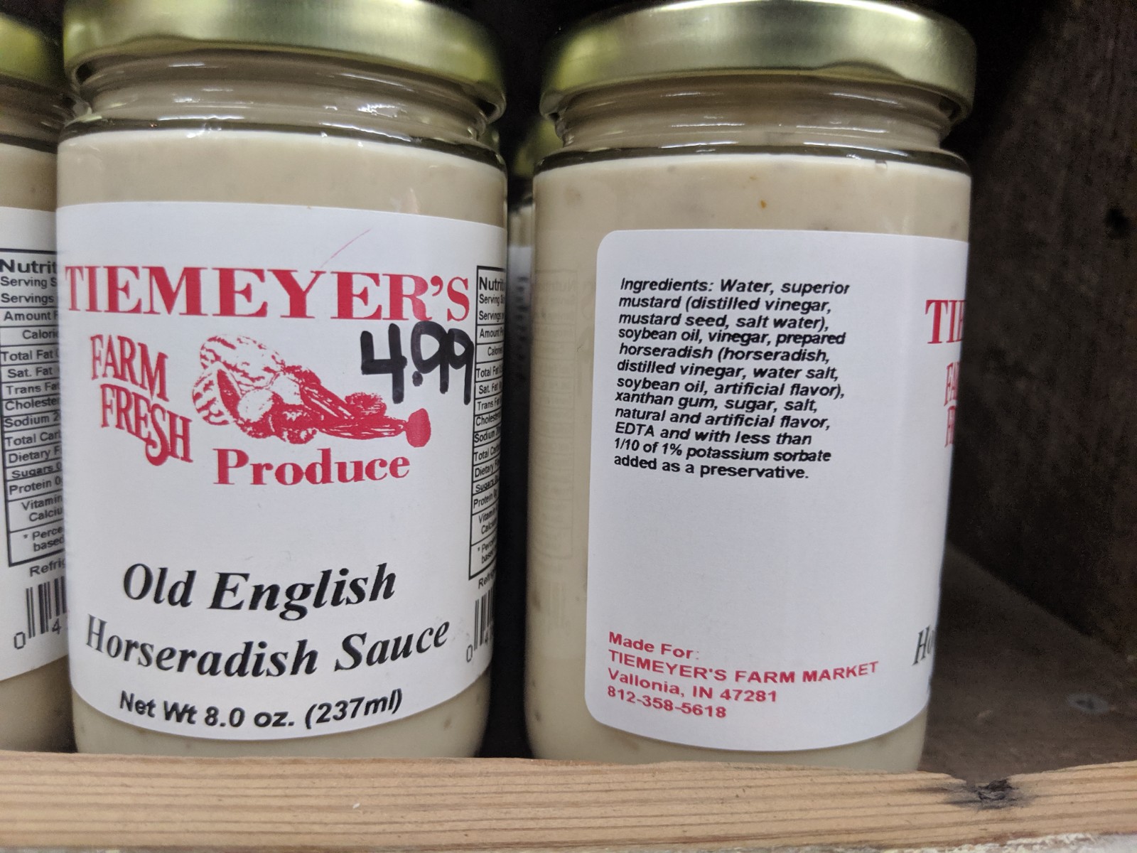 Old English Horseradish Sauce 8oz Tiemeyers Market